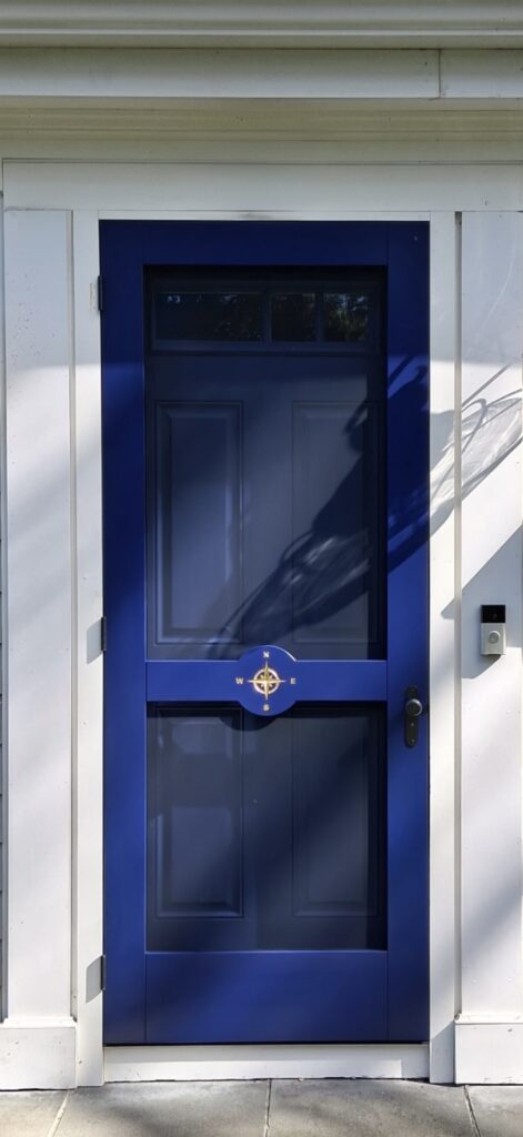 Seaport Shutter Door Full-Circle Style with Compass Applique