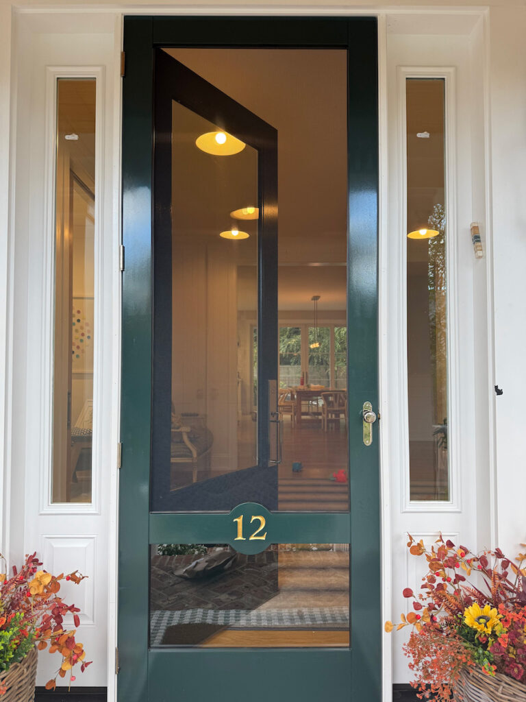 Seaport Shutter Door Full-Circle Style Special Carving House Number